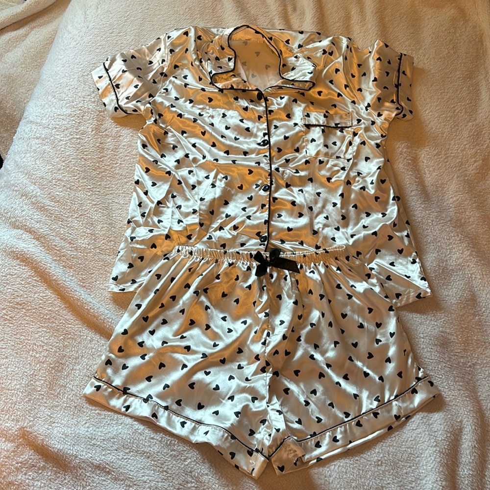 Short Sleeve Top and Shorts Pajama Set